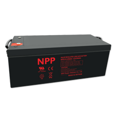 NPPower NPD Deep Cycle Series 12V 250Ah @ 8 Hr Rate 1.300 SPG ABS-FR AGM VRLA Battery